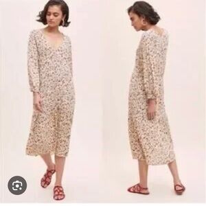 Faithfull the Brand Les Fleurs midi dress bastille floral size 6 new!
